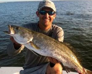 speckled trout fishing captain patric ugly fishing inshore fishing charters south alabama