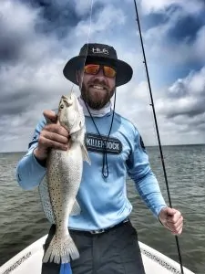 dauphin island speckled trout caught on slick lure